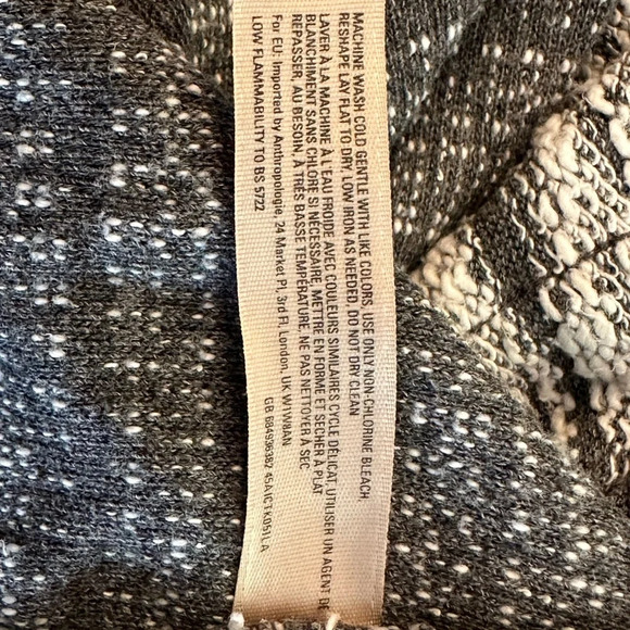 Saturday/ Sunday Striped Knit Asymmetrical Casual Blazer - Picture 6 of 7